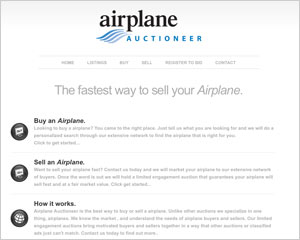 Airplane Auctioneer