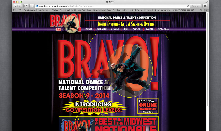 Bravo! homepage